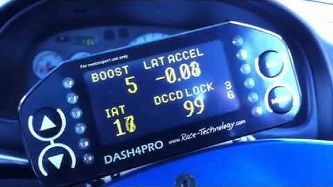 MapDCCD and Race Technology Dash4 PRO