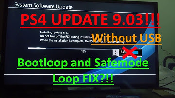 PS4 9.03 UPDATE! | How to SAFELY INSTALL PS4 9.00 UPDATE Without USB | PS4 Bootloop ERROR FIX!
