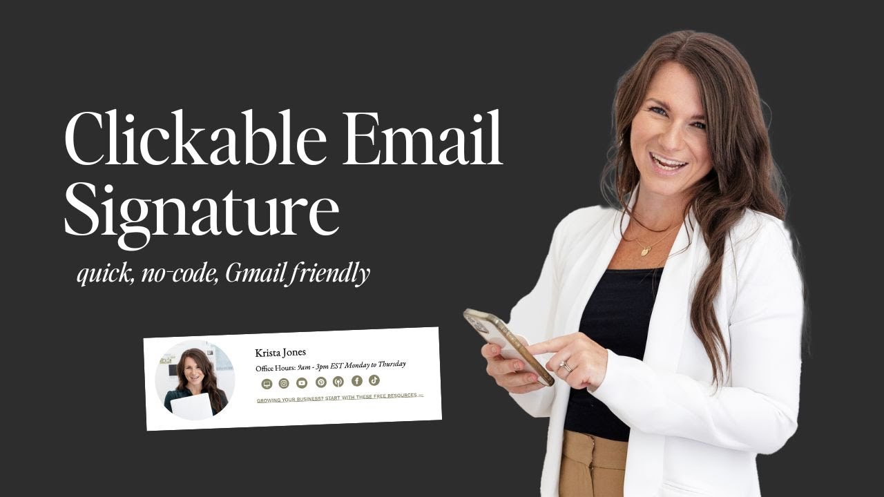 How to Create a Clickable HTML Email Signature in Gmail (2025)