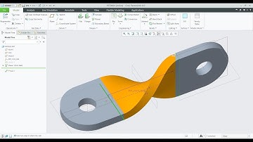 Creo sheet metal tutorials | creo sheet metal models | Twist command in creo sheet metal | 3D models
