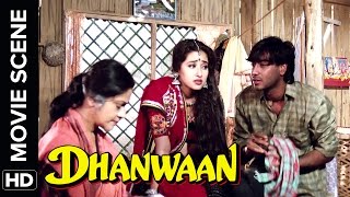 Aruna gets mad on Ajay | Dhanwaan | Movie Scene