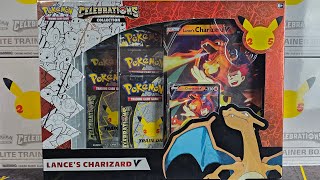 Opening Pokémon Celebrations Lance's Charizard V Box!