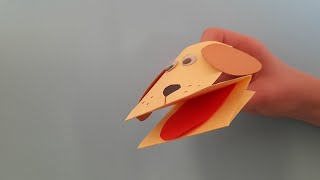 Собака кусака из бумаги/Оригами собака