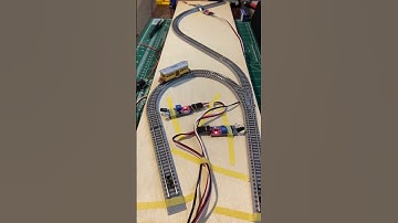 Arduino Automated Z Scale Trolley.  The trolley was built from a kit made by Showcase Miniatures.