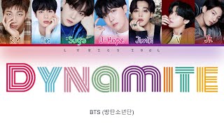 BTS (방탄소년단) ''Dynamite'' Colour Coded Lyrics [Rom/Han/Eng]