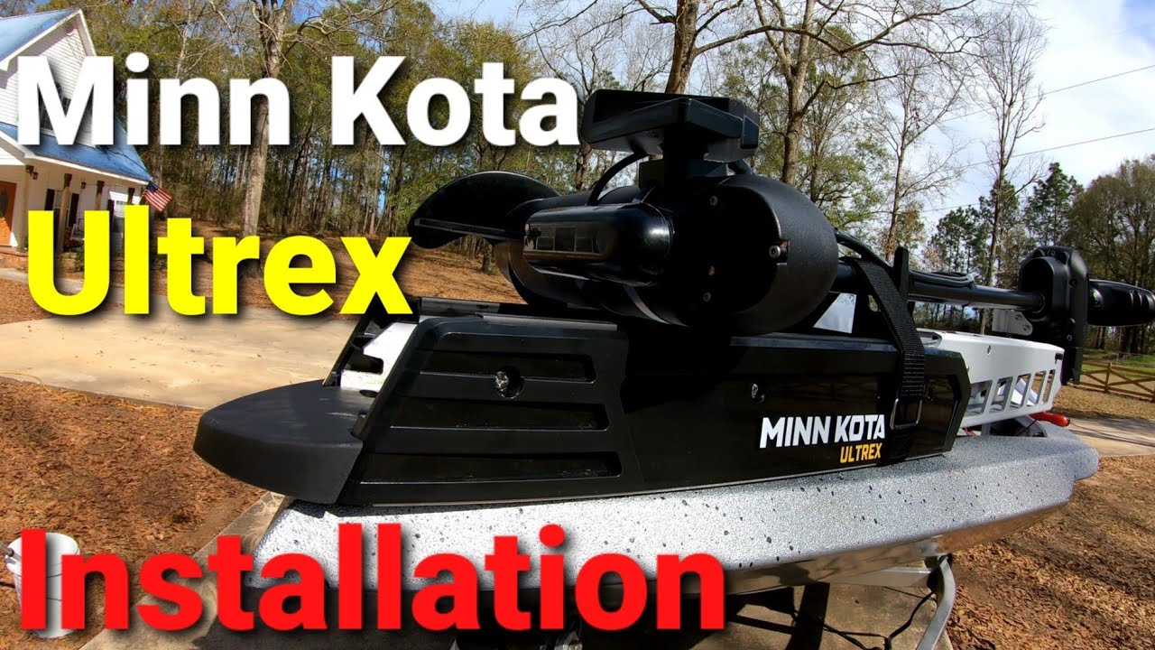 How to install(mount) a Minn Kota Ultrex trolling motor on a bass boat. 