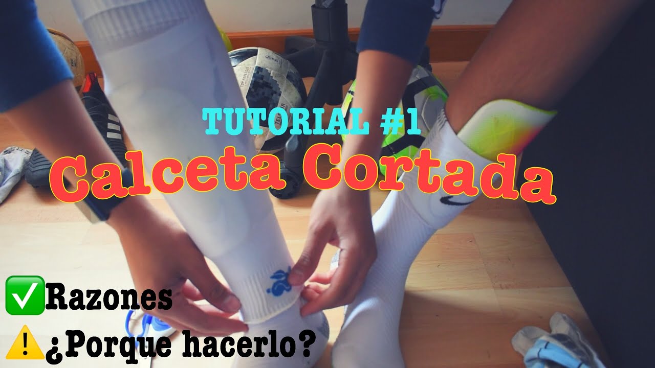 Como usar CALCETAS TÉCNICAS + MEDIAS CORTADAS como los PROFESIONALES ⚽️ # futbol #soccer 