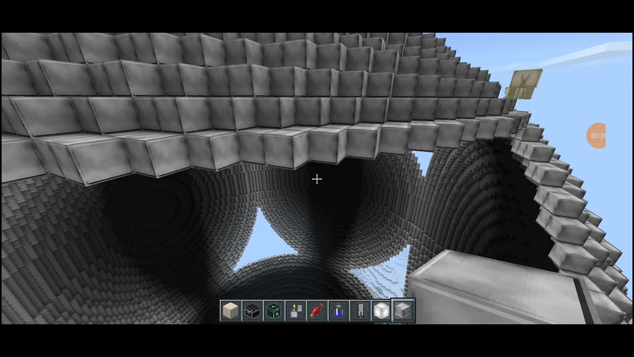 Minecraft on Android Sphere Construction episode 10