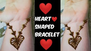 2020Latest New Bracelet Henna Art❤Heart shaped Mehndi Design for beginners❤2021 New henna shorts