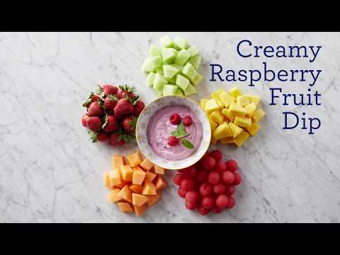 Creamy Raspberry Fruit Dip