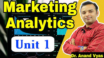 Marketing analytics in hindi | Complete Revision Unit 1 | MBA | Marketing