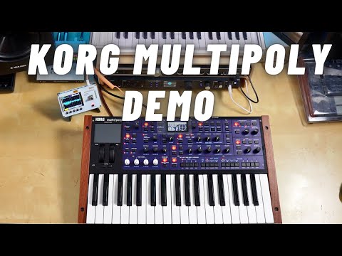 KORG MULTIPOLY Synth Demo (No Talking)