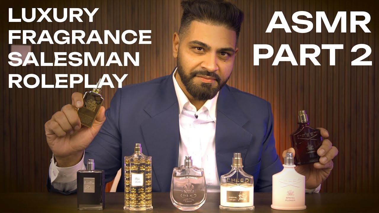 Luxury Cologne Salesman ASMR Role play | Whispered Relaxation & Tapping - PART 2