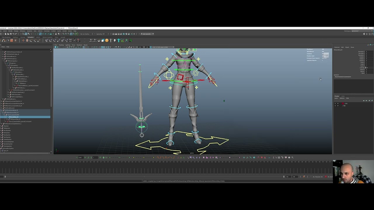 Maya Space SwitchTutorial ( no scripts or plugIns) - YouTube