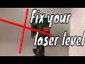 calibrate laser level
