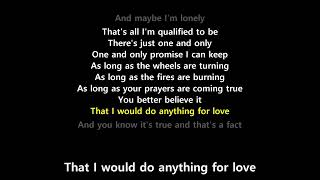 I'd Do Anything For Love (Lyrics) - Meat Loaf