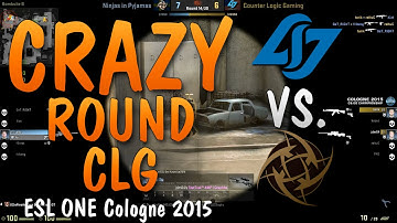 CS:GO NIP vs. CLG - CRAZY ROUND! - ESL ONE cologne 2015