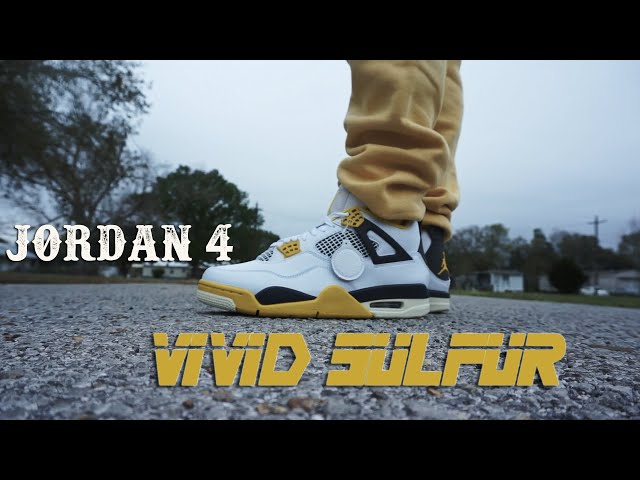 Early Look Air Jordan 4 'Vivid Sulfur' REVIEW with on foot