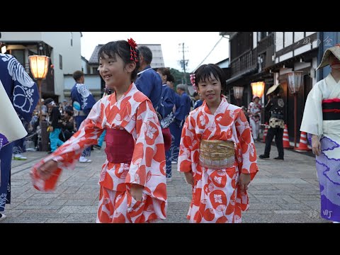 八尾 おわら風の盆2023 初日 鏡町 輪踊り おたや広場 / 富山県富山市八尾町