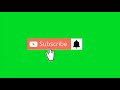 Green Screen Tombol Subscribe dan Lonceng || Free Download ! No CopyRight