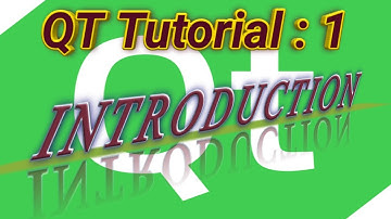 Qt Tutorial - Introduction in English