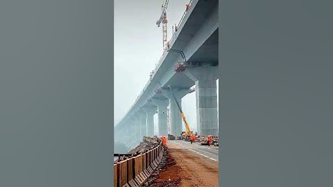 Bridge Collapse During Construction😱Excavator & Workers in Danger