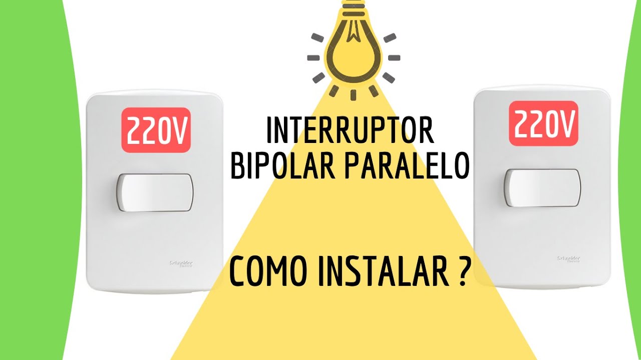 Lâmpada 220V - Como instalar com o interruptor bipolar paralelo ?