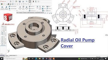 ✅How to design Radial pump cover in Solidworks | Solidworks Tutorial | Mechanical engineering