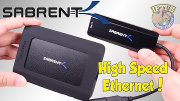 Sabrent Thunderbolt 3 10Gbe & USB 2.5GBe High Speed Ethernet Network Adapter! - REVIEW