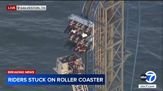 Roller coaster stopped, rescue underway as riders stranded upside down