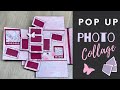 Photo Collage Pop Up Card Tutorial 💟 Popup Scrapbook Page Ideas