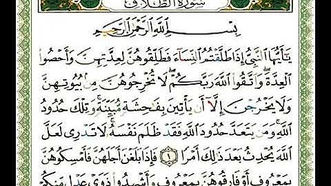 سورة الطلاق كامله  للشيخ وليد هادي حفظه الله