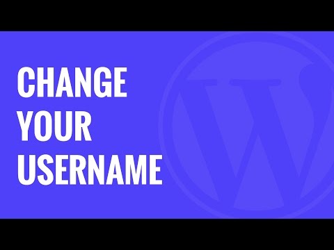 How to Change your WordPress Username