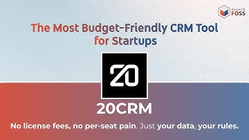 Twenty - Free Open Source CRM | Alternative to HubSpot, Salesforce, Zoho CRM and more