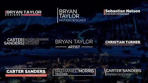 Minimal Lower Thirds DaVinci Resolve Macros