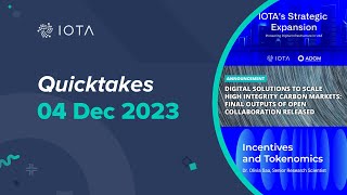 IOTA Quicktakes 04.12.2023: New #IOTA Foundation in Abu Dhabi, Tokenomics Presentation & More! by IOTA Foundation 481 views 4 months ago 41 seconds