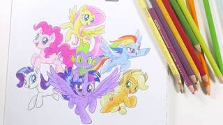 My Little Pony Movie Coloring Activity Book Mlp Coloring Pages For Kids Mane 6