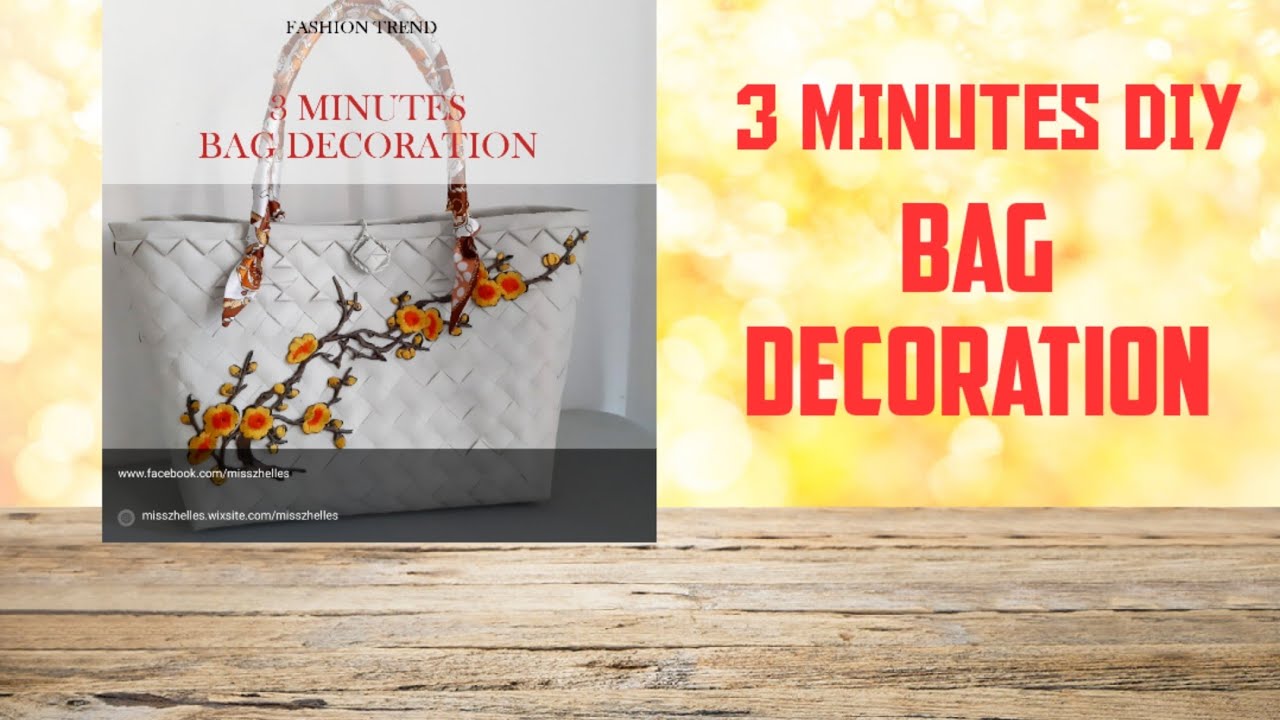 3 Minutes DIY Fashion Bayong Bag Decoration ( NO SKILLS NEEDED)