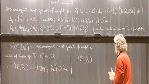 An overconvergent Eichler-Shimura map - Adrian Iovita