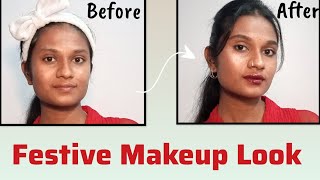 Affordable diwali makeup look tutorial for beginners✨#makeuptutorial screenshot 2