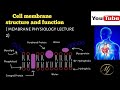 Cell membrane structure and function # membrane physiology lecture - 2 #medico #viralvideo