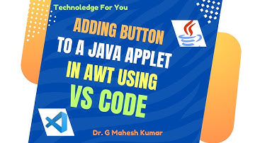 ADDING BUTTON TO A JAVA APPLET IN AWT USING VS CODE