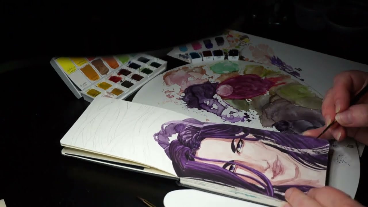 Lawrichai's watercolour challenge 05 - Meissa of Nibiru.