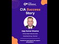 Achieved CIA Certification! | Ajay Kumar Sharma x Global Professional Certifications