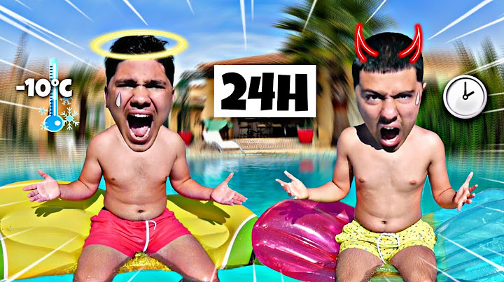 VIVRE 24H AVEC NOUS DANS NOTRE PISCINE ! (on s'occupe comme on peut)