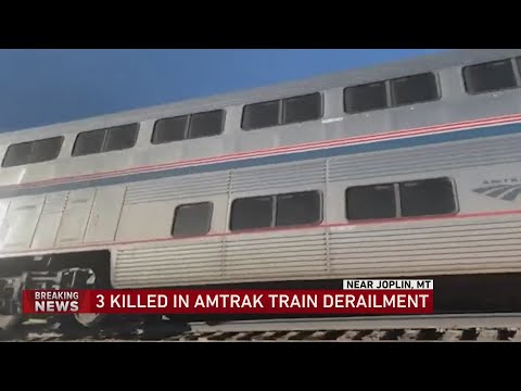 3 dead after Amtrak train headed from Chicago to Seattle derails in Montana