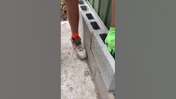 the process of installing medium-sized bricks for house walls #construction #popular #bricks #shorts