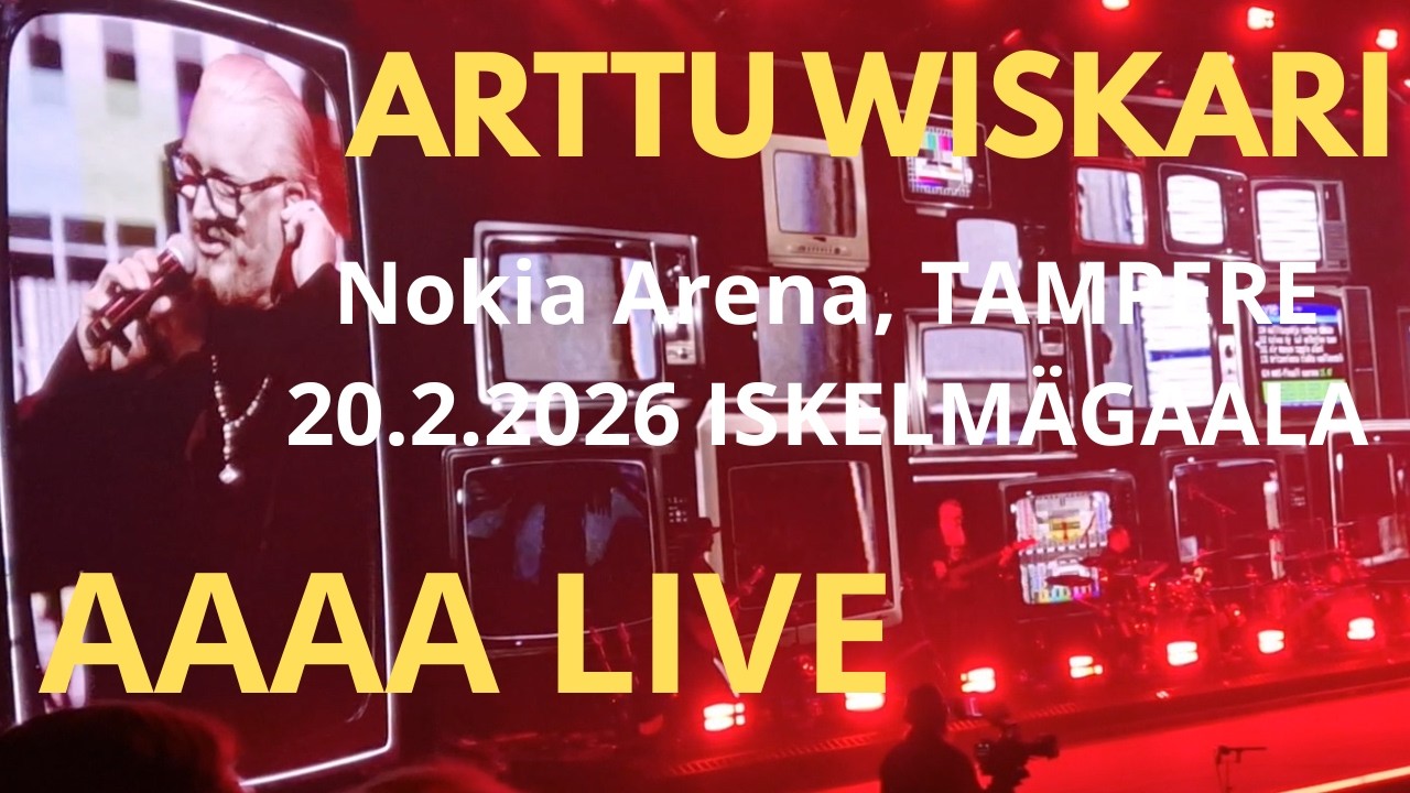 Arttu Wiskari - AAAA (Live @Nokia Arena, Tampere 20.2.2026 Iskelmä Gaala)