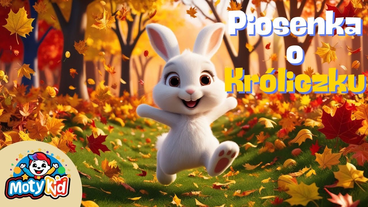 Króliczek kica po liściach! 🐰 Jesienna Piosenka dla Dzieci o Króliku