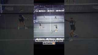 No cualquiera hace el ángulo de Coello 🔥 #padel #tennis #padelpro #padelskills
